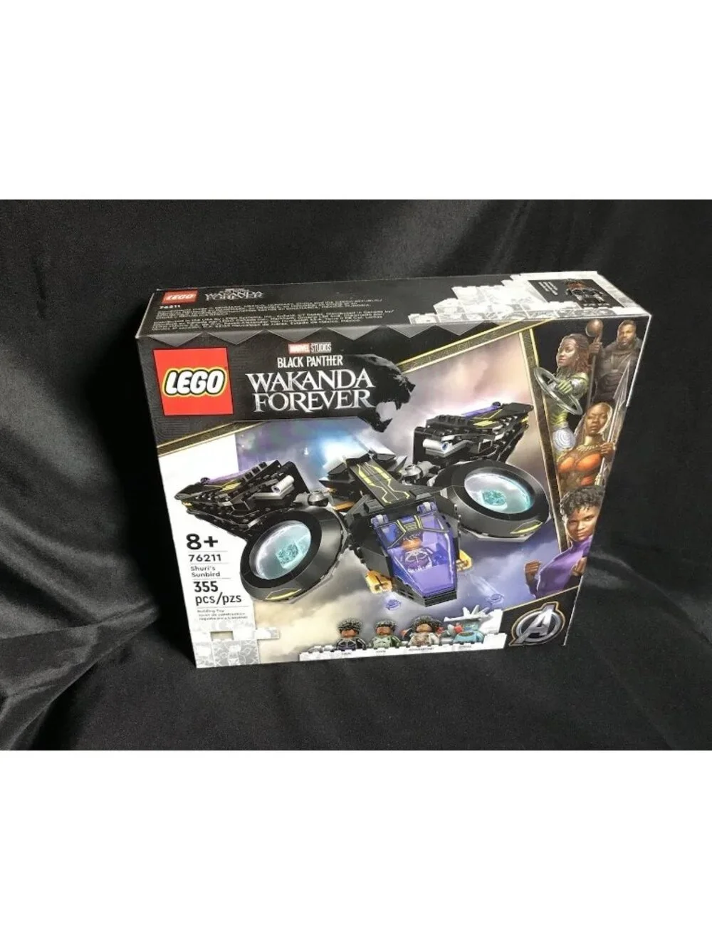 LEGO Marvel Black Panther: Wakanda Forever Shuri's Sunbird 76211 New 355pc